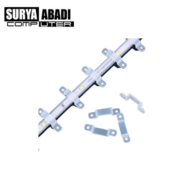 Klem Lampu LED Strip Transparan Neon Flex DC