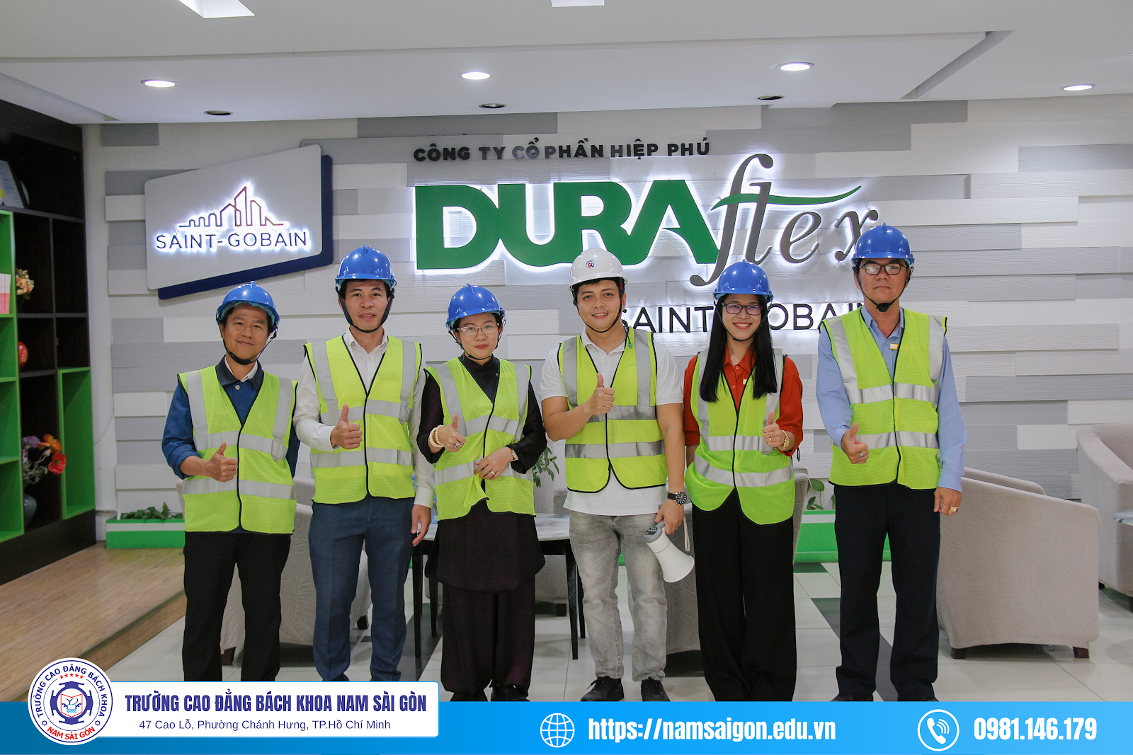 Trường Cao đẳng Bách khoa Nam Sài Gòn chính thức ký kết Biên bản ghi nhớ (MOU) với Công ty Saint-Gobain Việt Nam, mở rộng cơ hội thực hành và việc làm cho sinh viên.