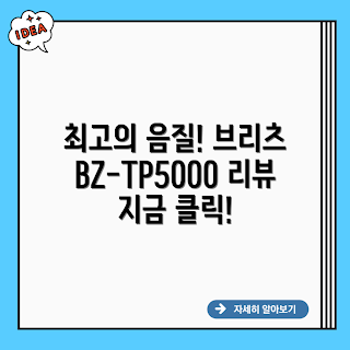 브리츠 BZ-TP5000, 음질 리뷰, 오디오 초보, 블루투스 스피커, 음악 감상