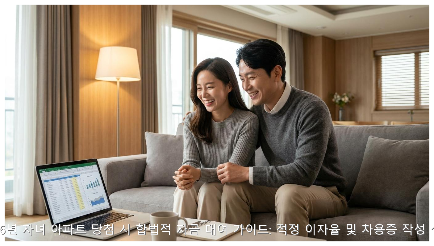 2026년 자녀 아파트 당첨 시 합법적 자금 대여 가이드: 적정 이자율 및 차용증 작성 실무 핵심 안내 및 분석 인포그래픽 (7)