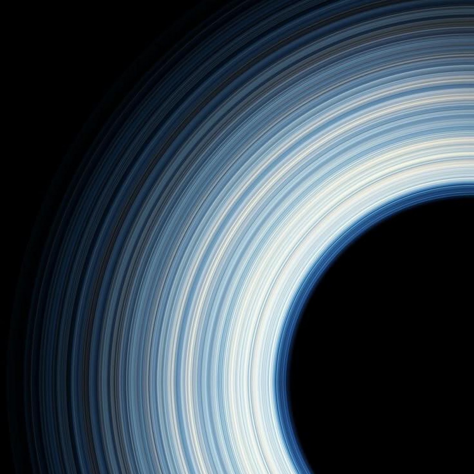 Download Abstract Glowing Blue Rings iPhone