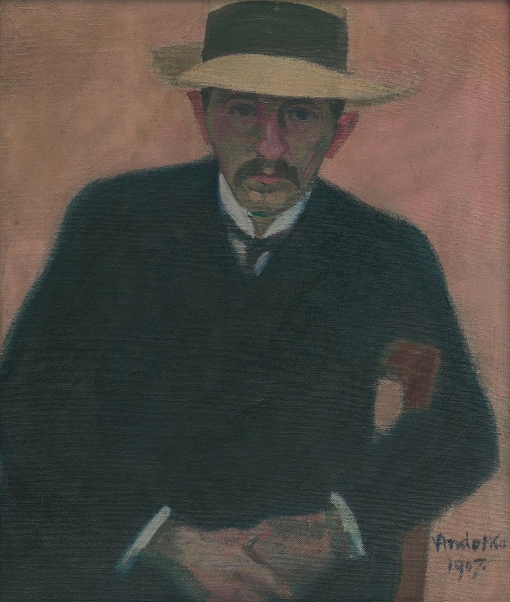 Portrét sediaceho muža 1907