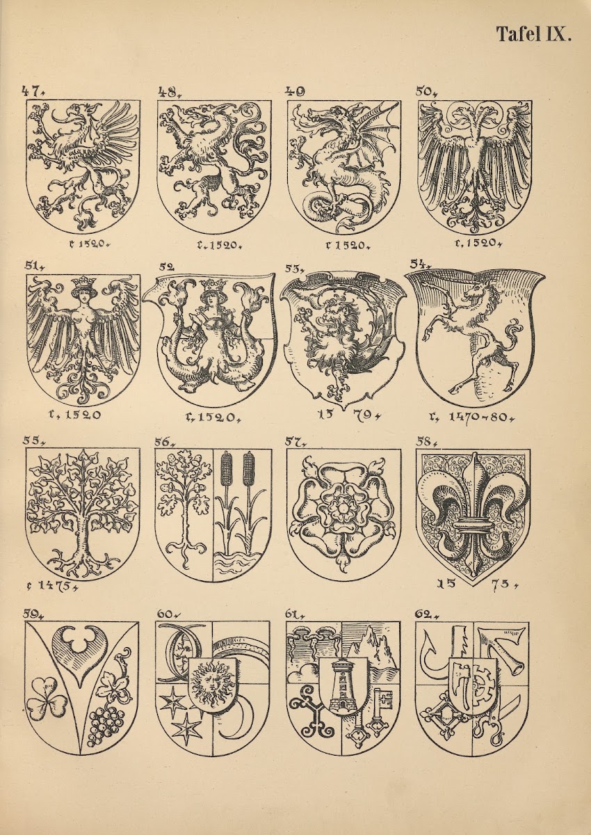 Heraldischer Handbuch Fur Freunde Der Wappenkunst Pl09 1893