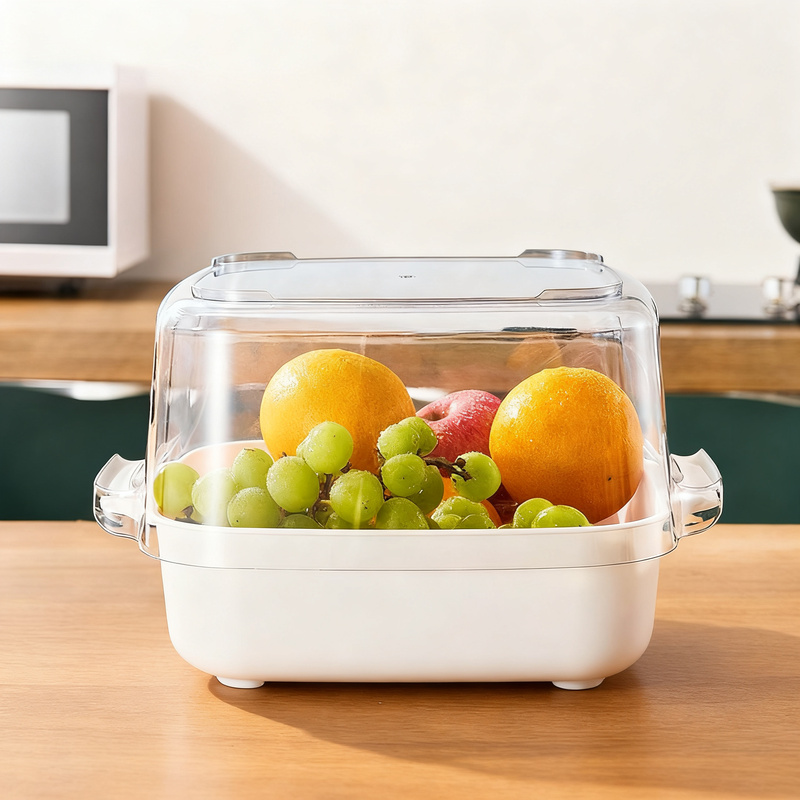 Double-layer colander, plastic, large size