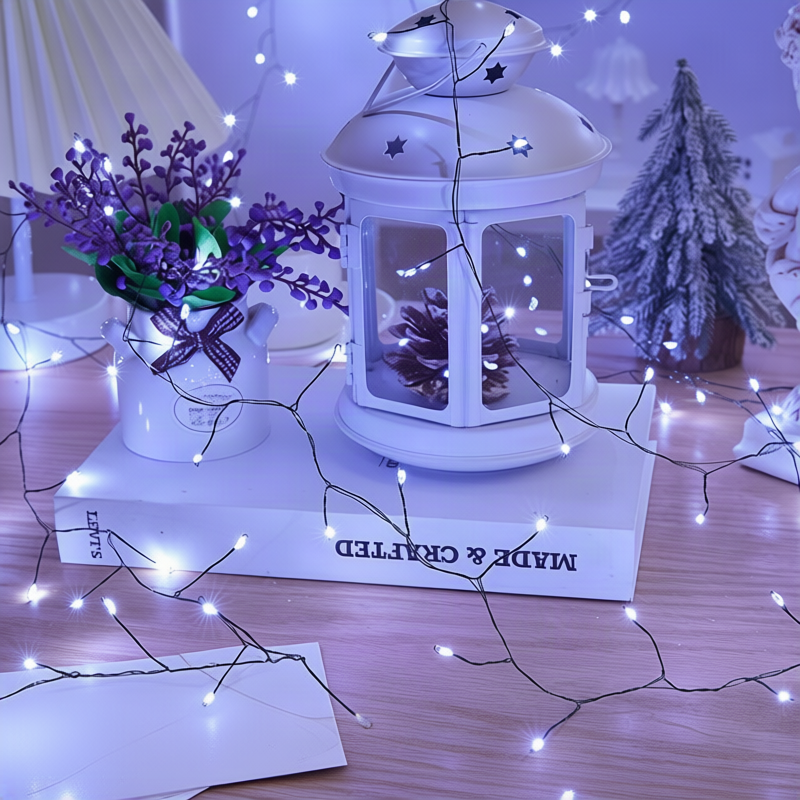 LED-Lichterkette mit Kupferdraht, dimmbar