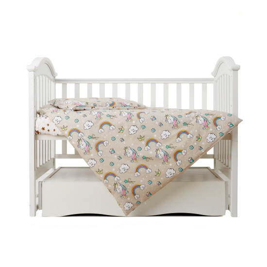 Changing bed 3 el Twins Unicorn beige