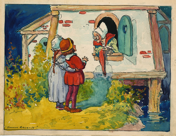 The two orphans visiting Sally Migrundy 1919