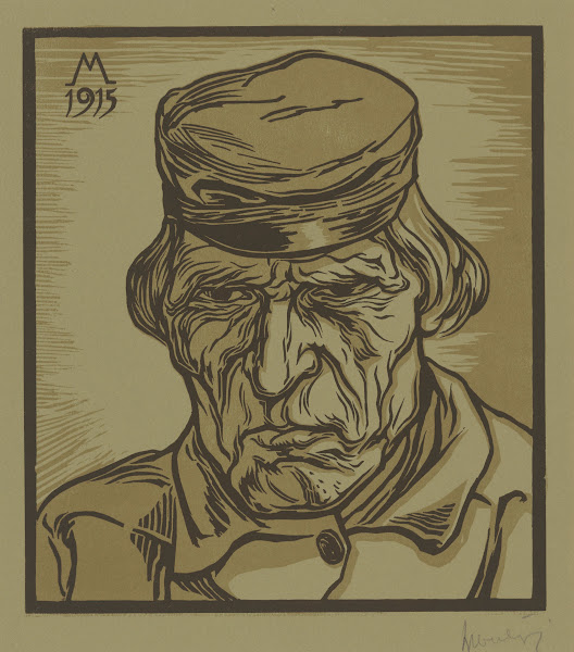 Portret van een Zeeuwse boer 1915
