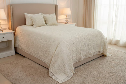 Tendido de cama croché king - Tendidos premium | D' Ensueño