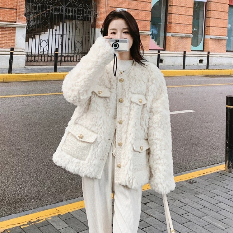 Lined Teddy Fleece Jacket in Classic Style