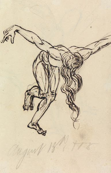 Study of a Nude Leaning Forward with Arms Extended Out 1806