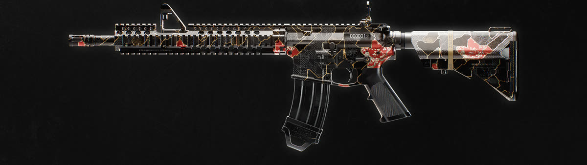 MW4 Gilded Ruin Universal Camo earned in Black Ops 7