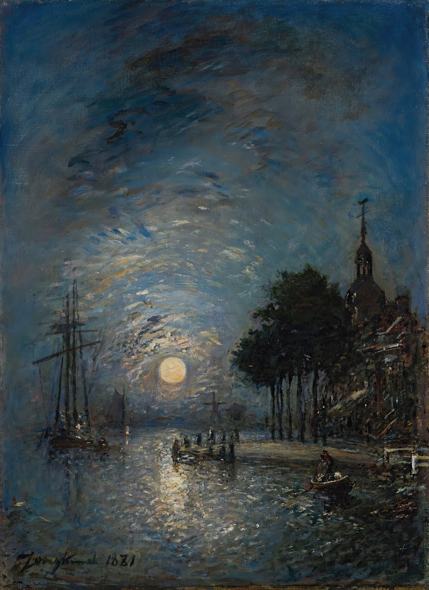 Le Port De Dordrecht Au Crépuscule 1881