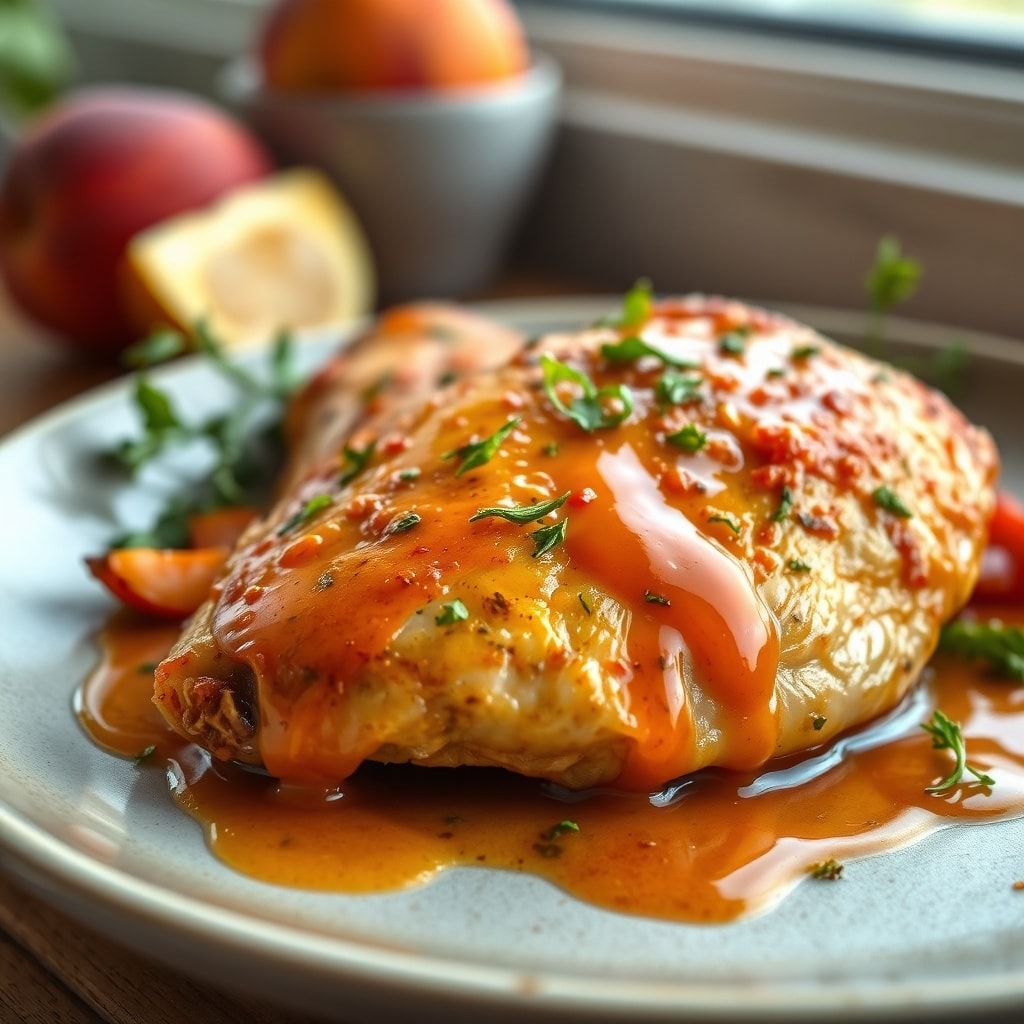 Jalapeno Peach Chicken – Easy One-Pan Sweet Heat Dinner finished