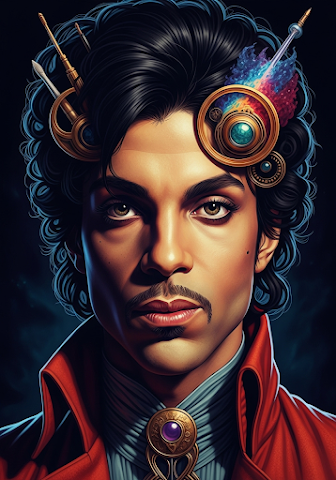 Prince: Colorful Surreal Portrait