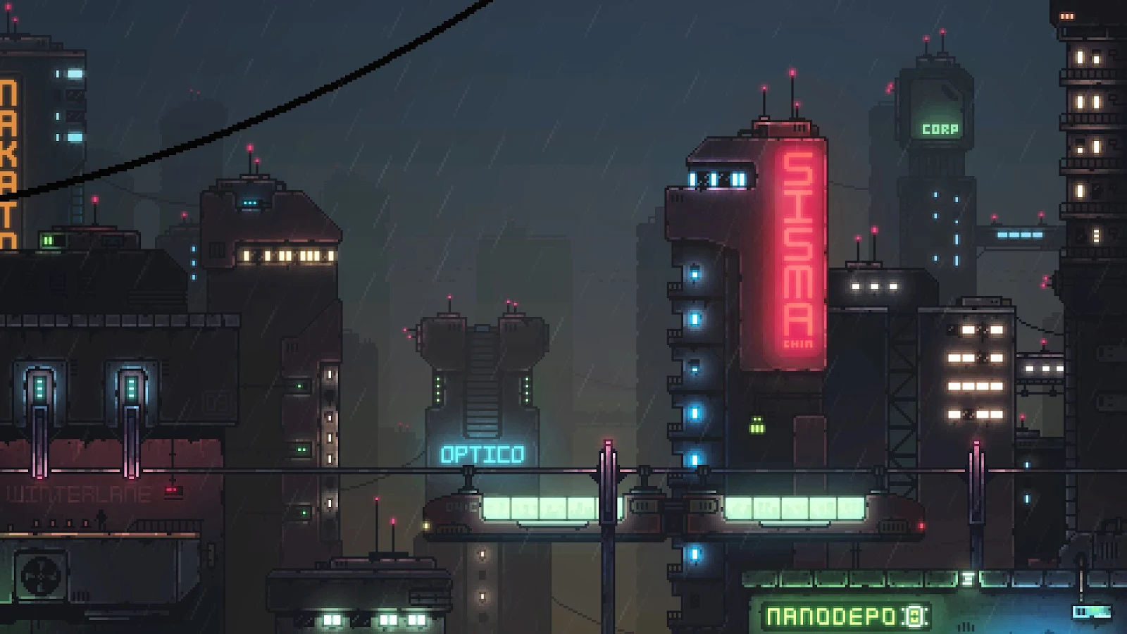 Cyberpunk, City, Neon, Night, Dark Full HD Desktop, iPhone Wallpaper Background