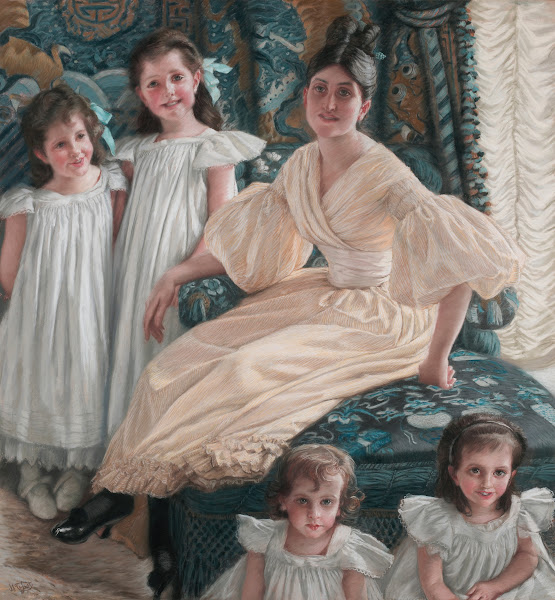 Comtesse dYanville and Her Four Children circa 1895