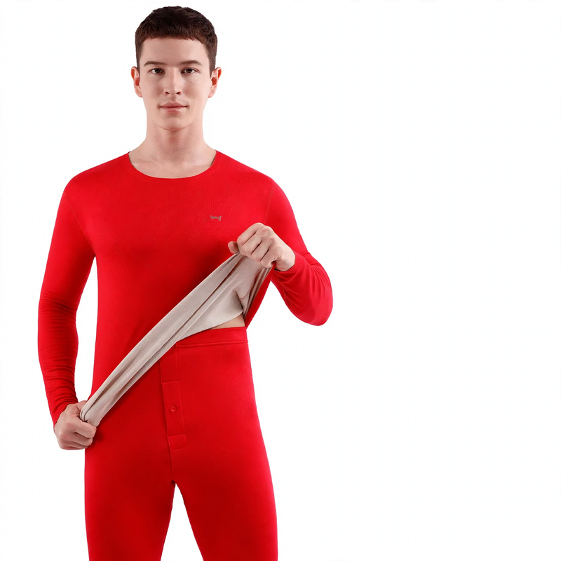 Thermal underwear set for men and women, crew neck