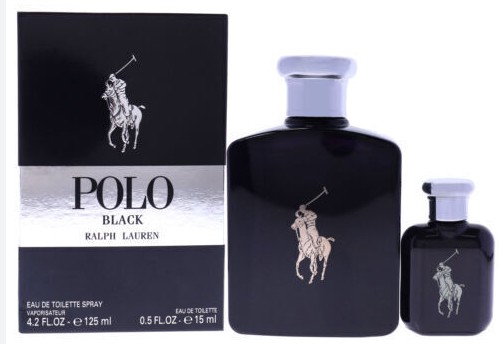 ESTUCHE RALPH LAUREN POLO NEGRO HOMBRE 2PZS 125ML + 15ML