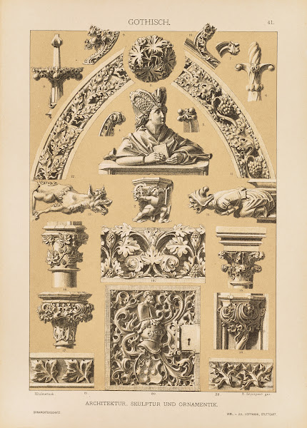 Gotisch  Architektur Skulptur und Ornamentik 1887