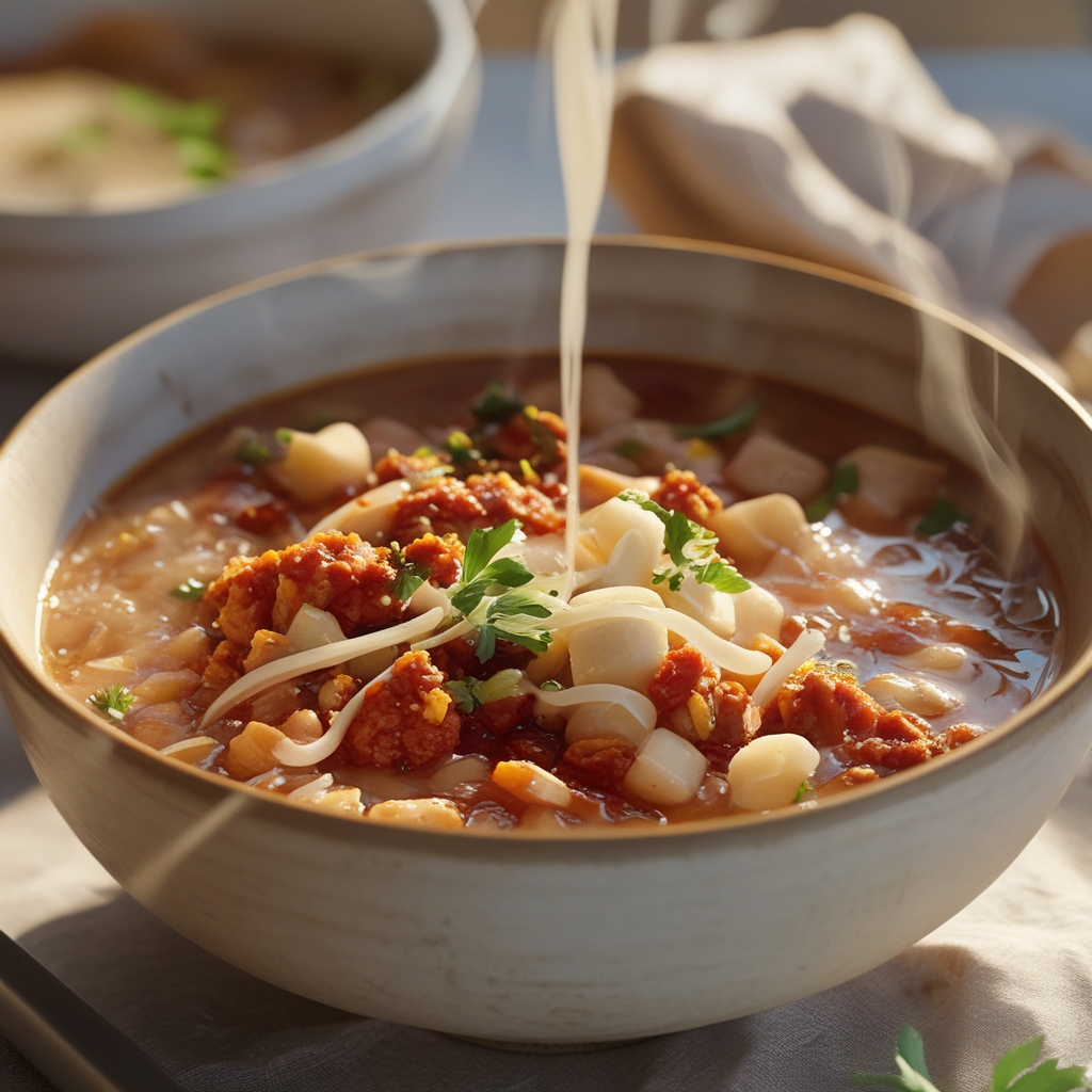 Chunky Turkey White Bean Chili Power Bowl