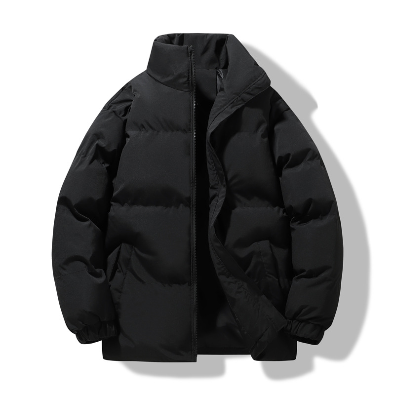 Casual Unisex Quilted Jacket with Stand-Up Collar