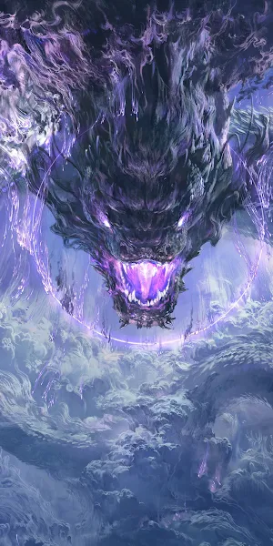 Fantasy Art, Dragon Illustration, Mythical Creature, Serpent Artwork 4K Wallpaper Background