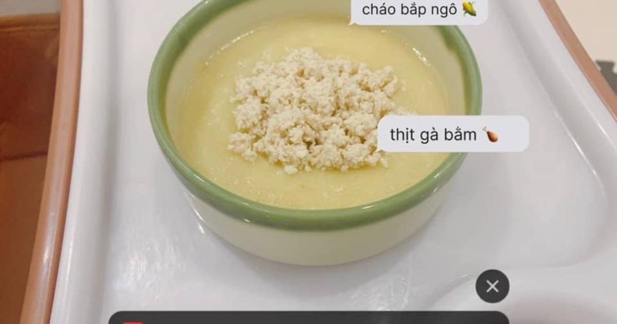 Cháo thịt gà 🐔 bắp ngô 🌽