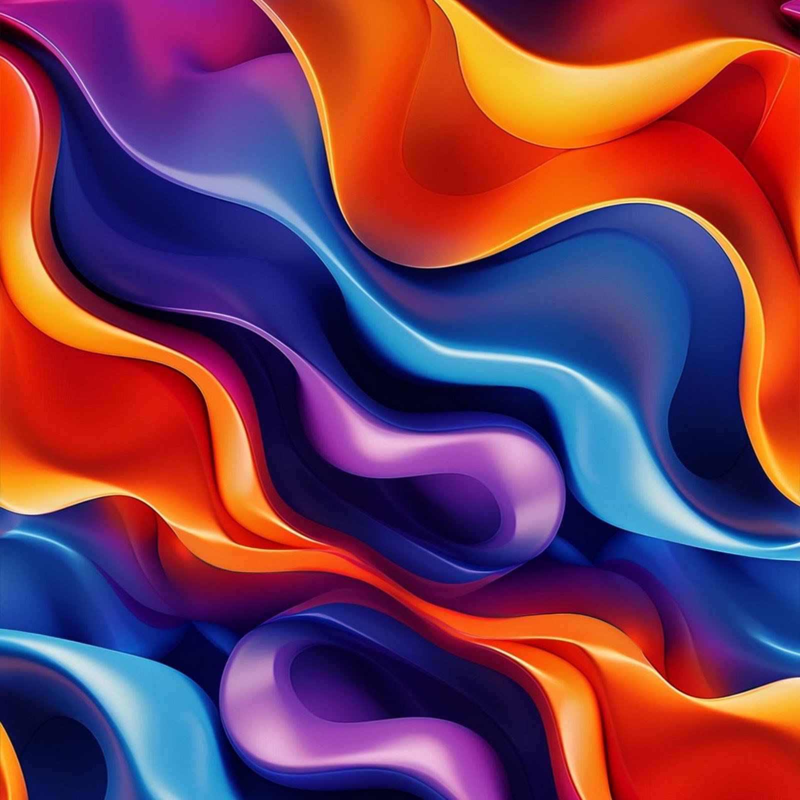Download Vibrant Colorful Abstract Waves Full HD iPhone