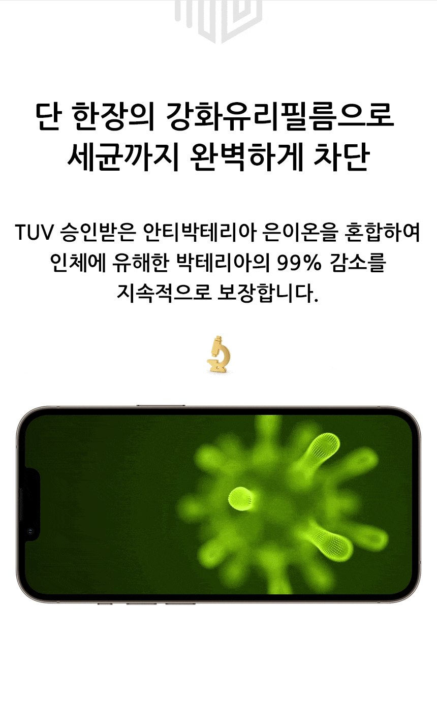 realook iphone13 pro max 3D full cover antibacterial glass screen protector