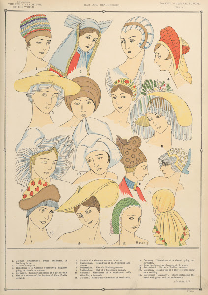 Central Europe  Hats and headdresses 1926 1927