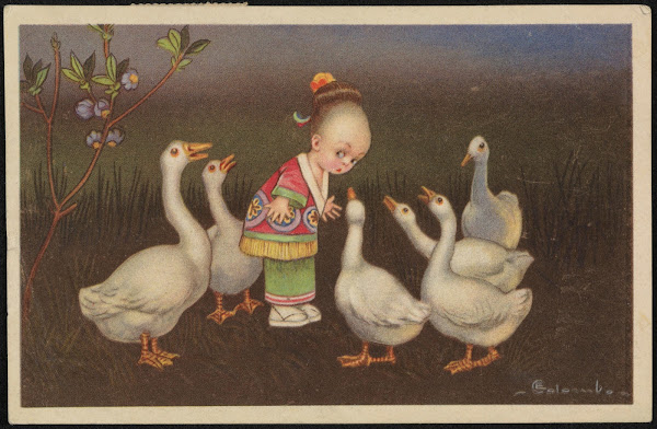 Girl with Geese 1927