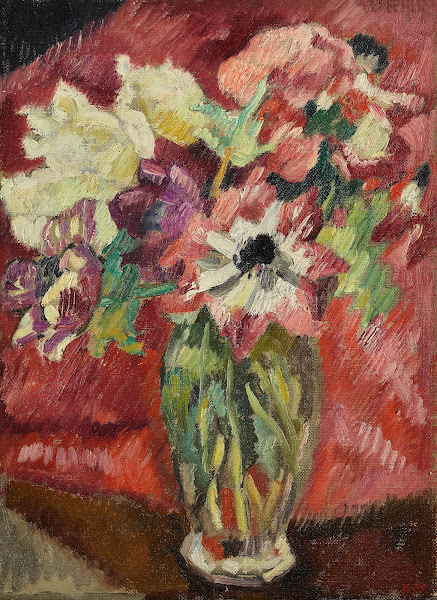 Bouquet au vase de Crystal circa 1935