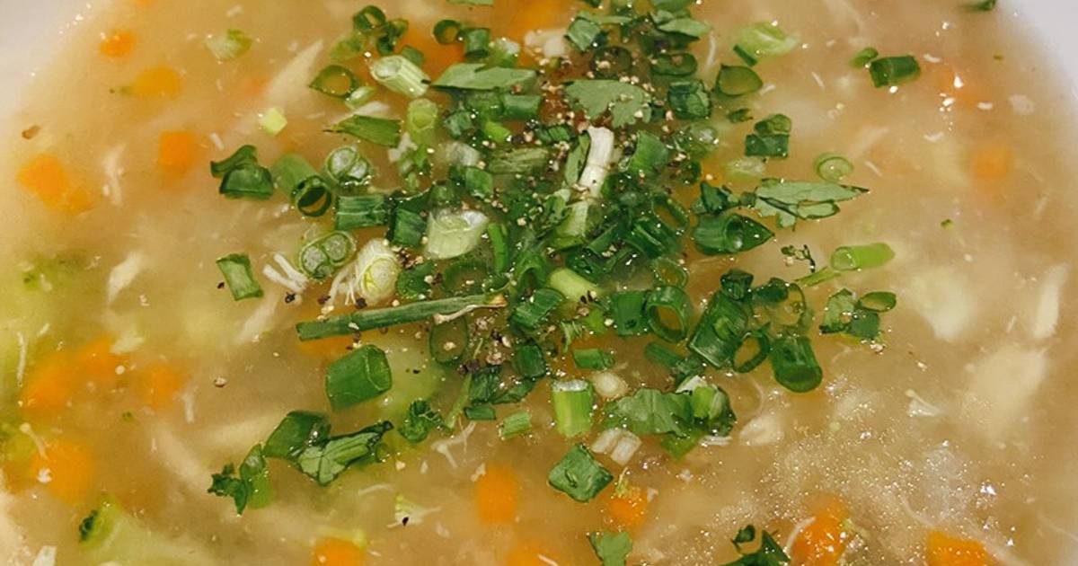 Soup gà tổ yến rau củ - bé ăn dặm