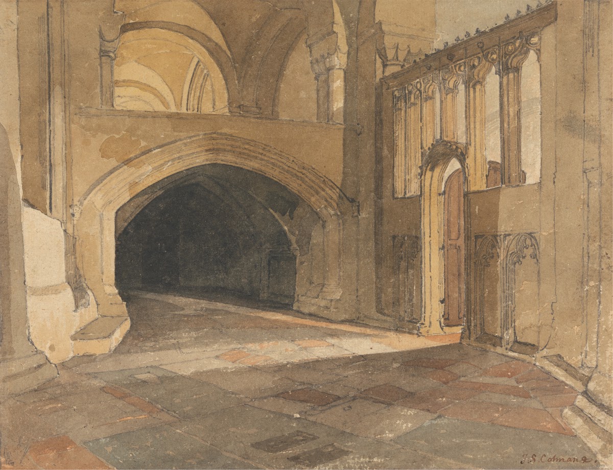 Norwich Cathedral Entrance to Jesus Chapel ca 1807