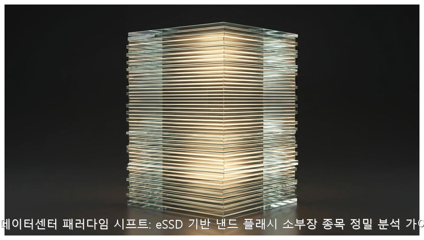 AI 데이터센터 eSSD 핵심 수혜주 및 낸드 소부장 전략 핵심 안내 및 분석 인포그래픽 (3)