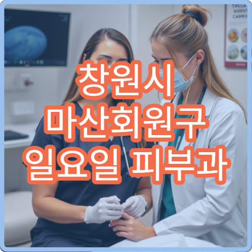 창원시 마산회원구 일요일 피부과 진료 병원 여드름·알레르기 상담 가능
