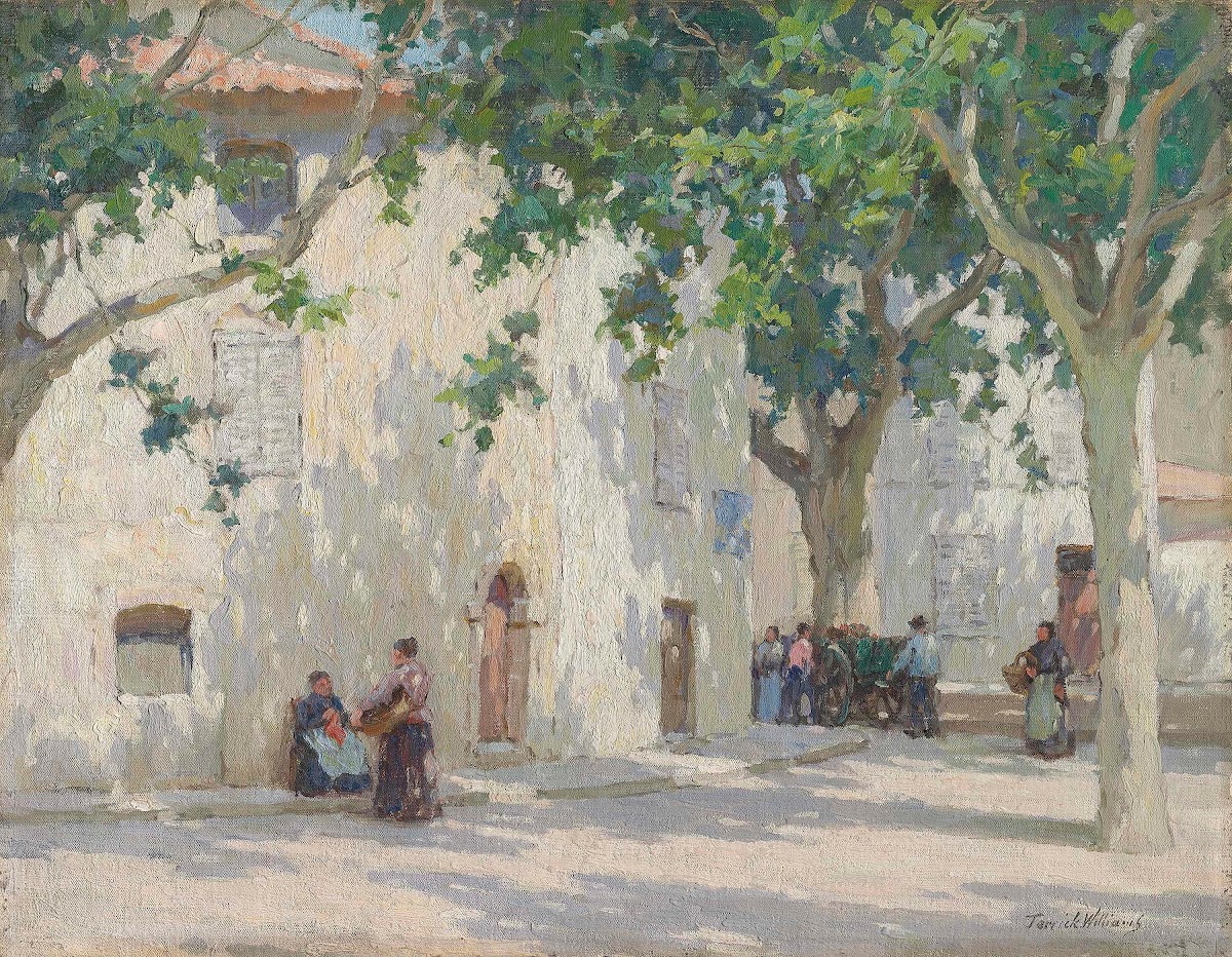 A street corner Cassis near Marseille 1924 1925