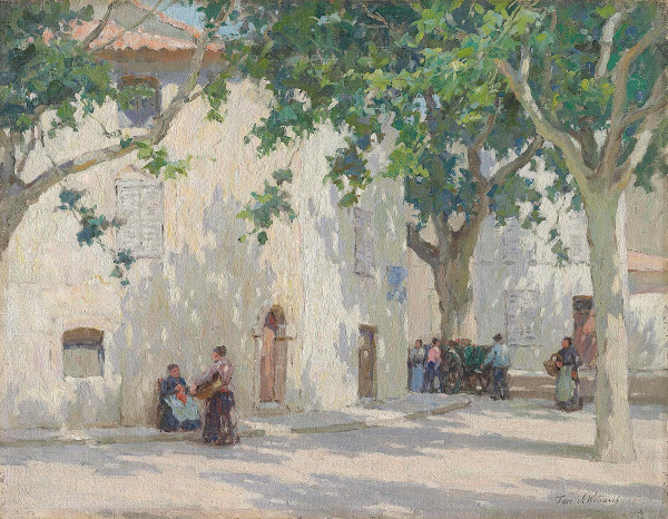 A street corner Cassis near Marseille 1924 1925