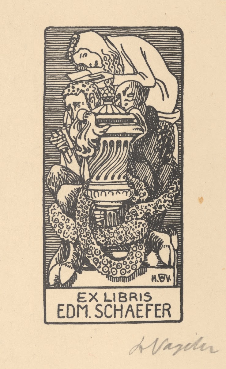 Ex Libris Edm Schaefer 1910