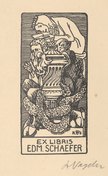 Ex Libris Edm Schaefer 1910