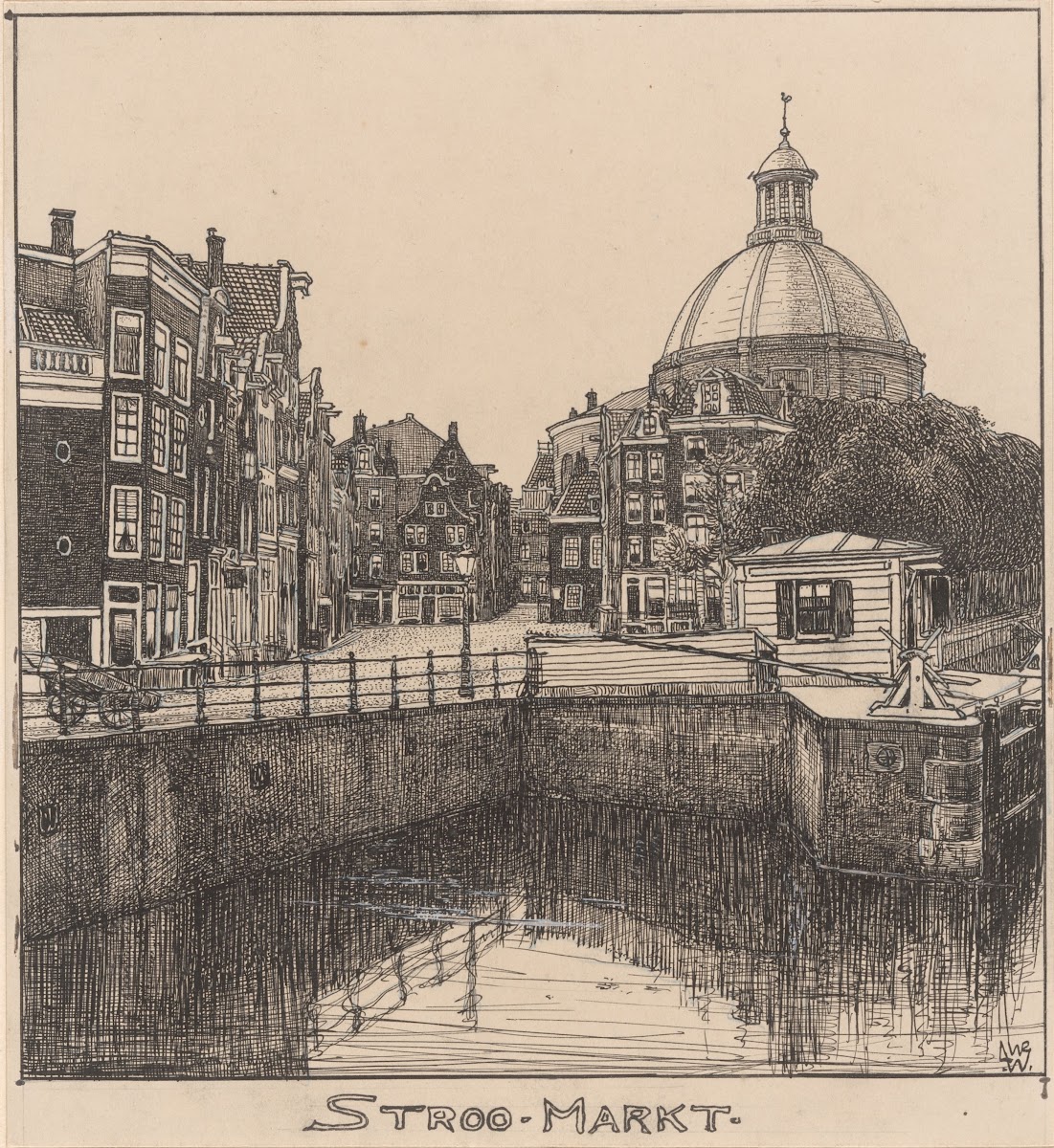 De Stroo Markt te Amsterdam 20th century