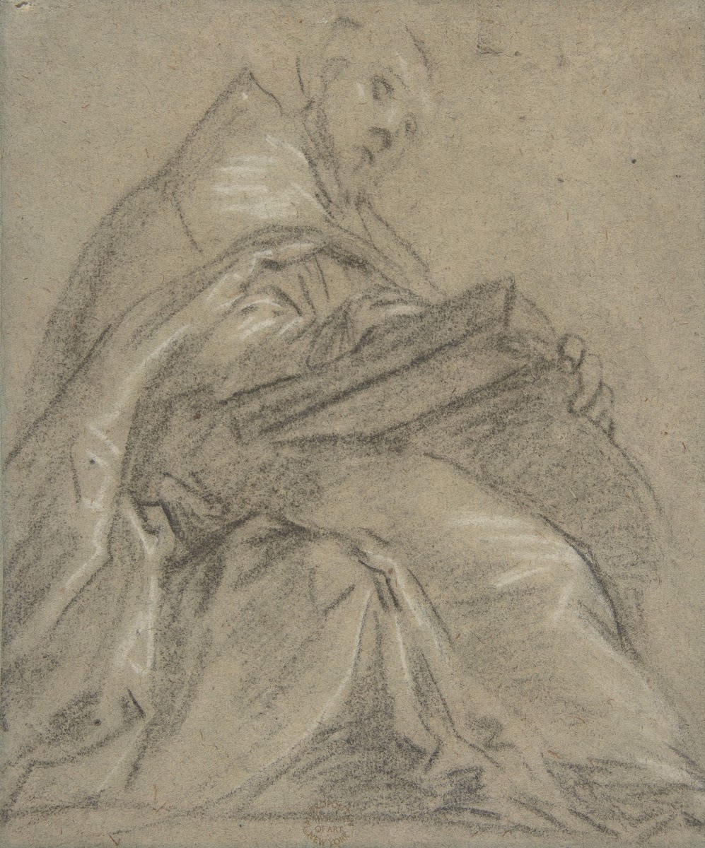 Seated Doctor of the Church Reading Saint Ambrose or Saint Gregory 1600