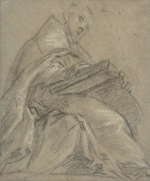 Seated Doctor of the Church Reading Saint Ambrose or Saint Gregory 1600