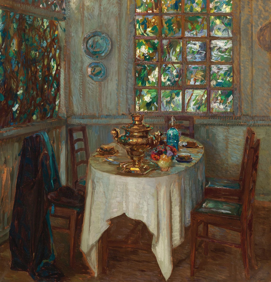 Interior With Samovar 1914