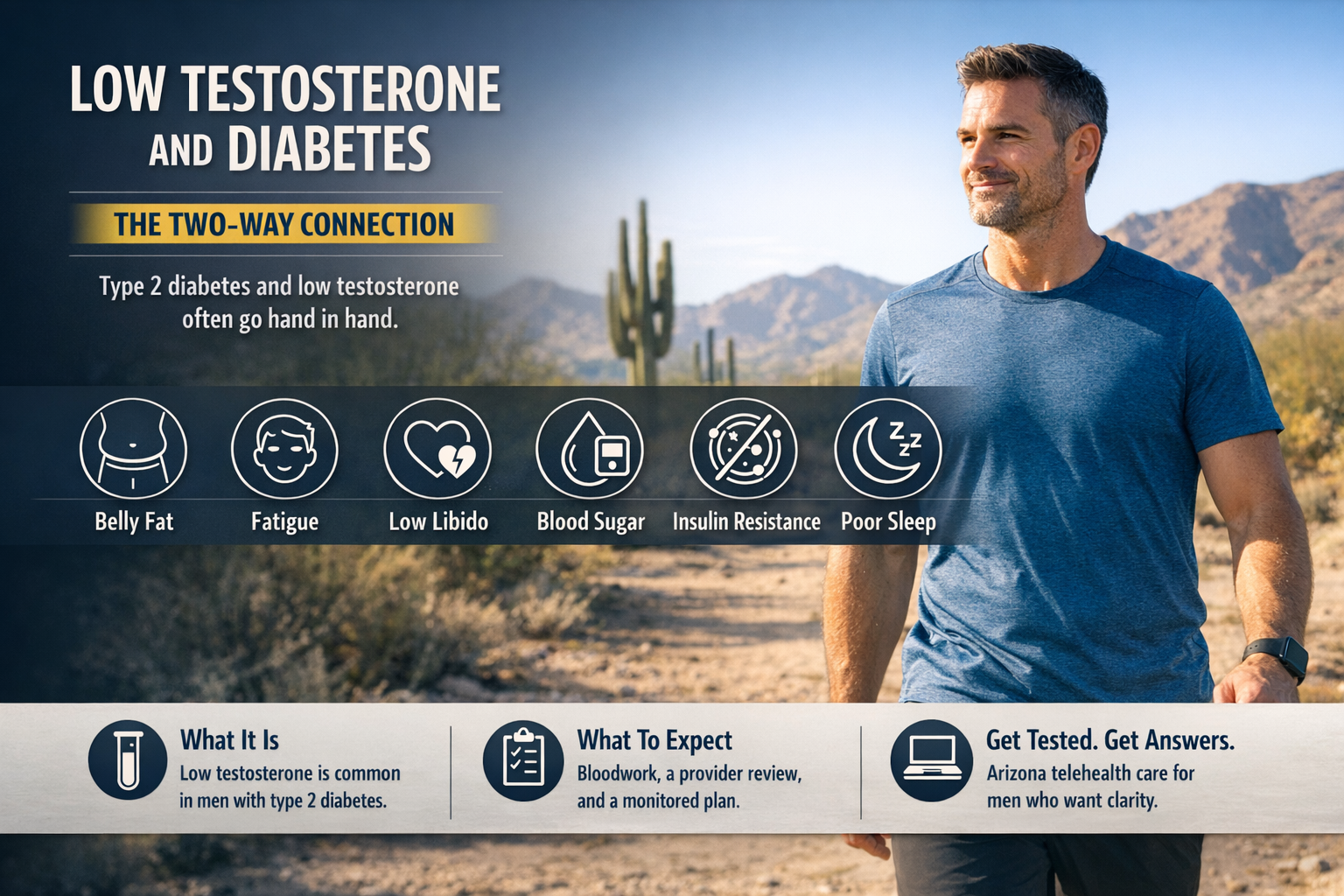 Low Testosterone and Diabetes: What Arizona Men Should Know