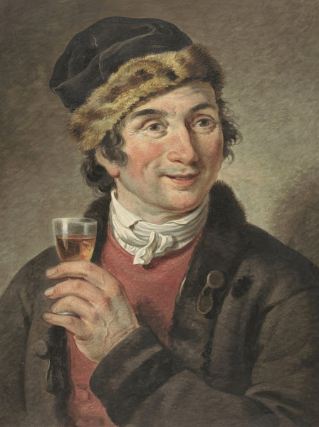Portret van Adriaan de Lelie met muts op 1765   1820