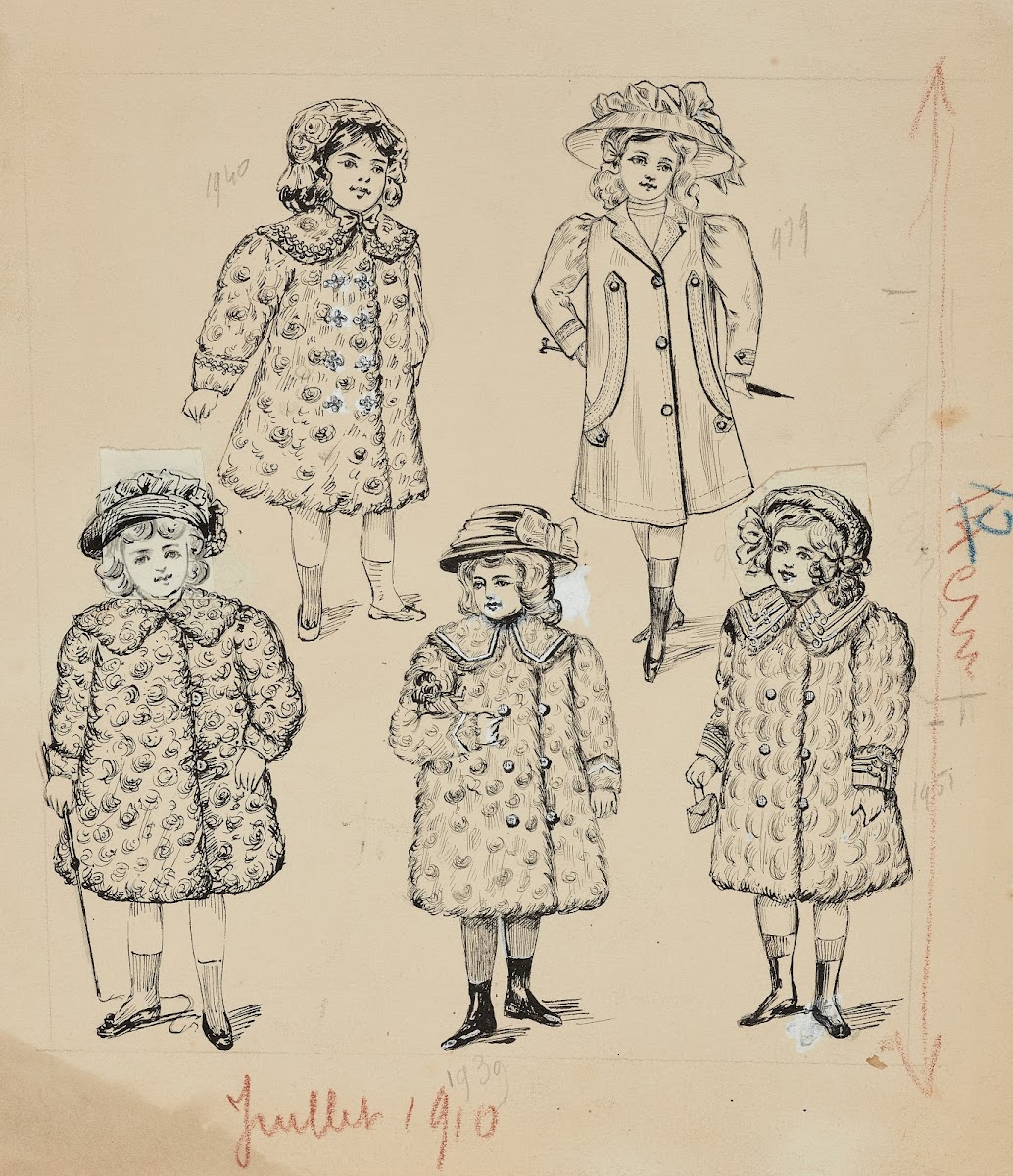Dessin de mode 1910