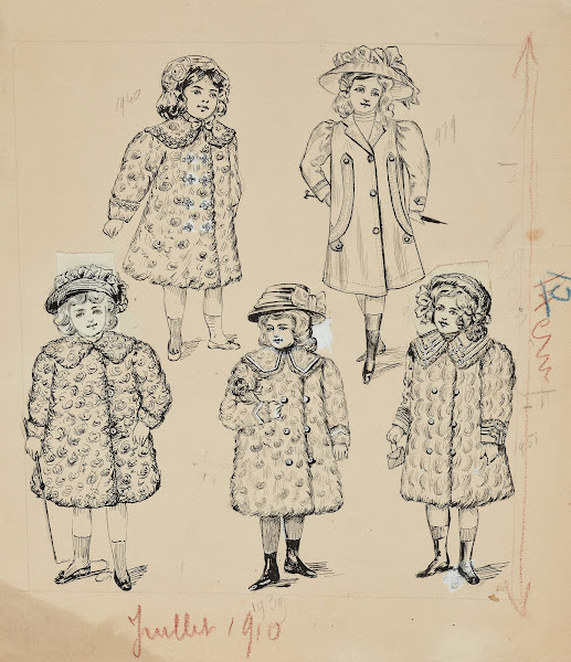 Dessin de mode 1910