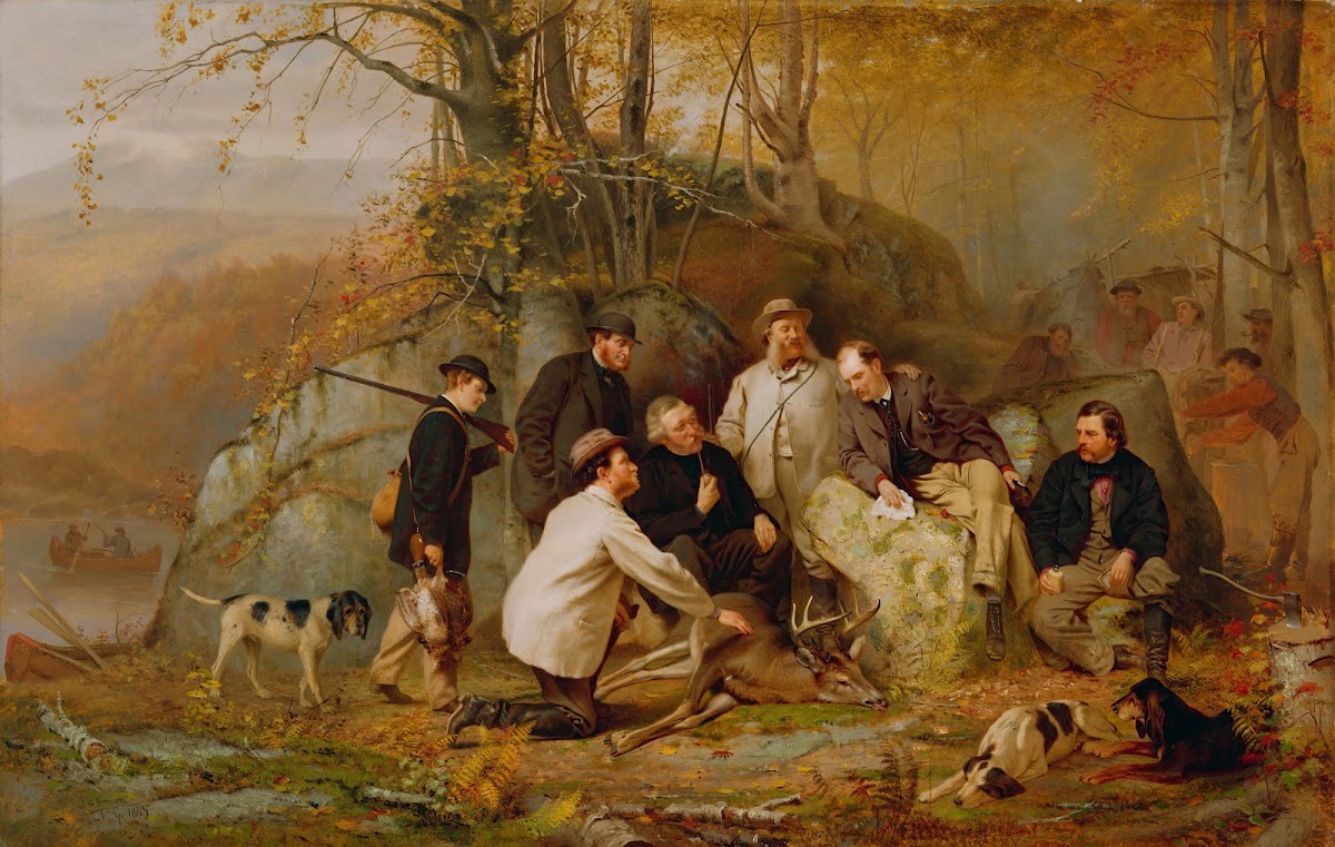 Claiming The Shot A Group Of Portraits After The Hunt In The Adirondacks 1865